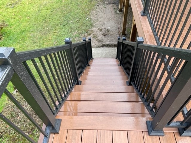 Stairs on a project| specializing in outdoor living spaces